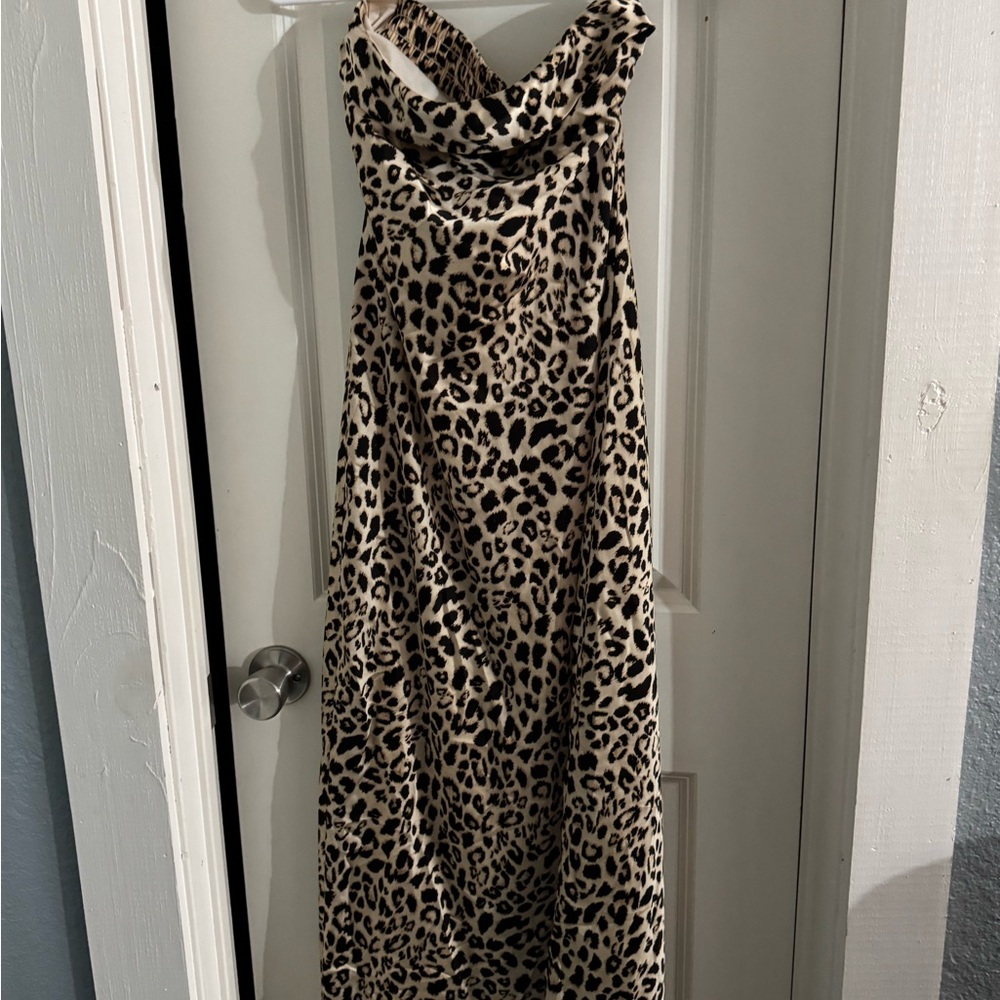 Leopard Print Maxi Dress